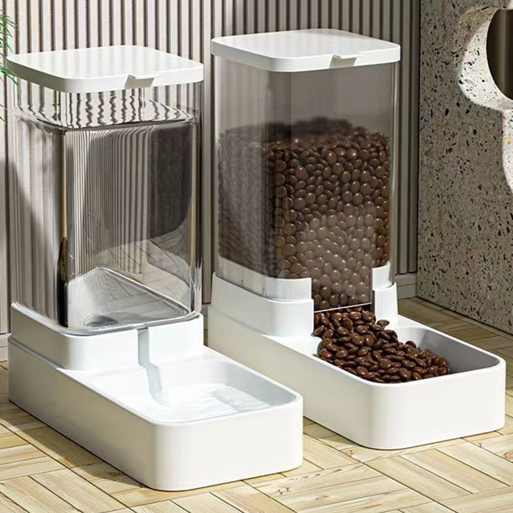 3.8리터 반자동 강아지 고양이 대용량 대형견 자율 자유 급식기 급수기 물통 사료통 밥 물 식기 그릇