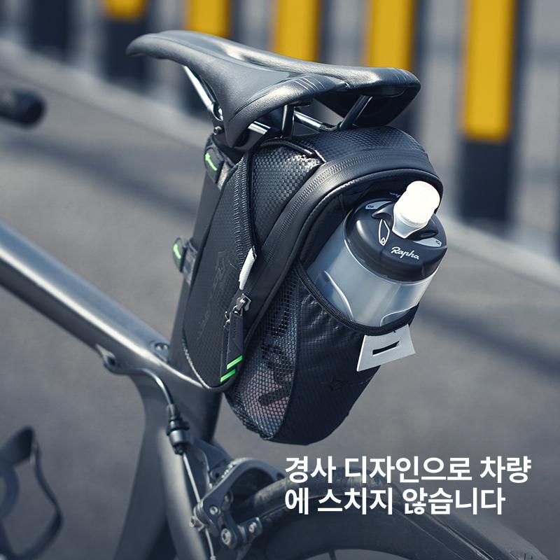 자전거 테일 백 음식 물통 파우치 안장가방 수납 짐받이 시트 꼬리가방 탄소패턴업그레이드형탄소패턴원단방수지퍼 1L - 상세 이미지 4