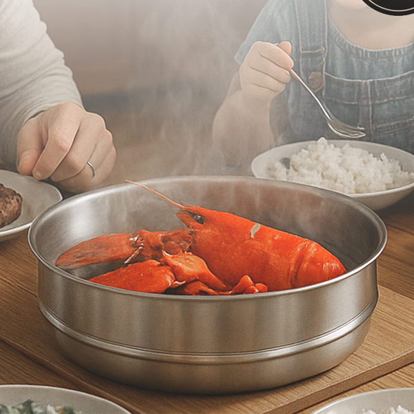 올비아 국산 스텐304 무연마제 스티머 무연마 찜기 찜판 24cm - 상세 이미지 3