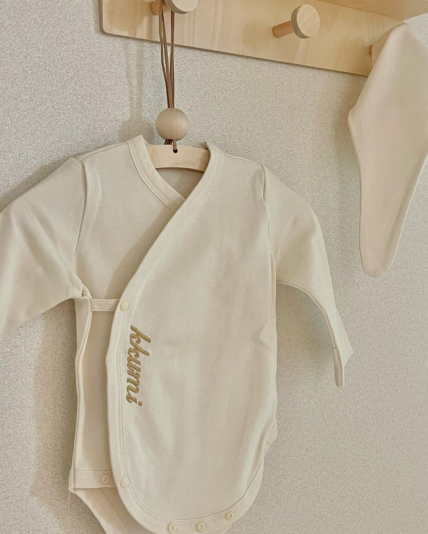 태명 자수 유기농 배냇저고리 오가닉 배냇슈트 수트 출산축하선물 세트 베넷저고리 겨울