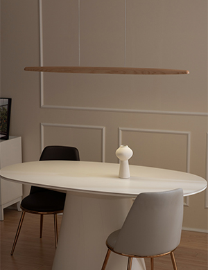 LED 일자라인 식탁등 우드 식탁조명 우디앤코 펜던트 조명 40W