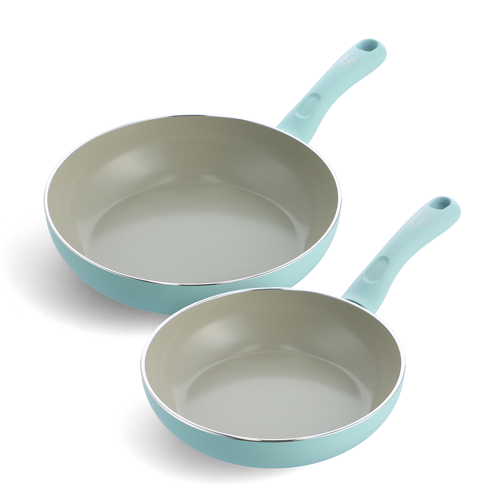 그린팬 샌드스톤 세라믹코팅 인덕션 깊은 딥 프라이팬 2종세트 20+28cm