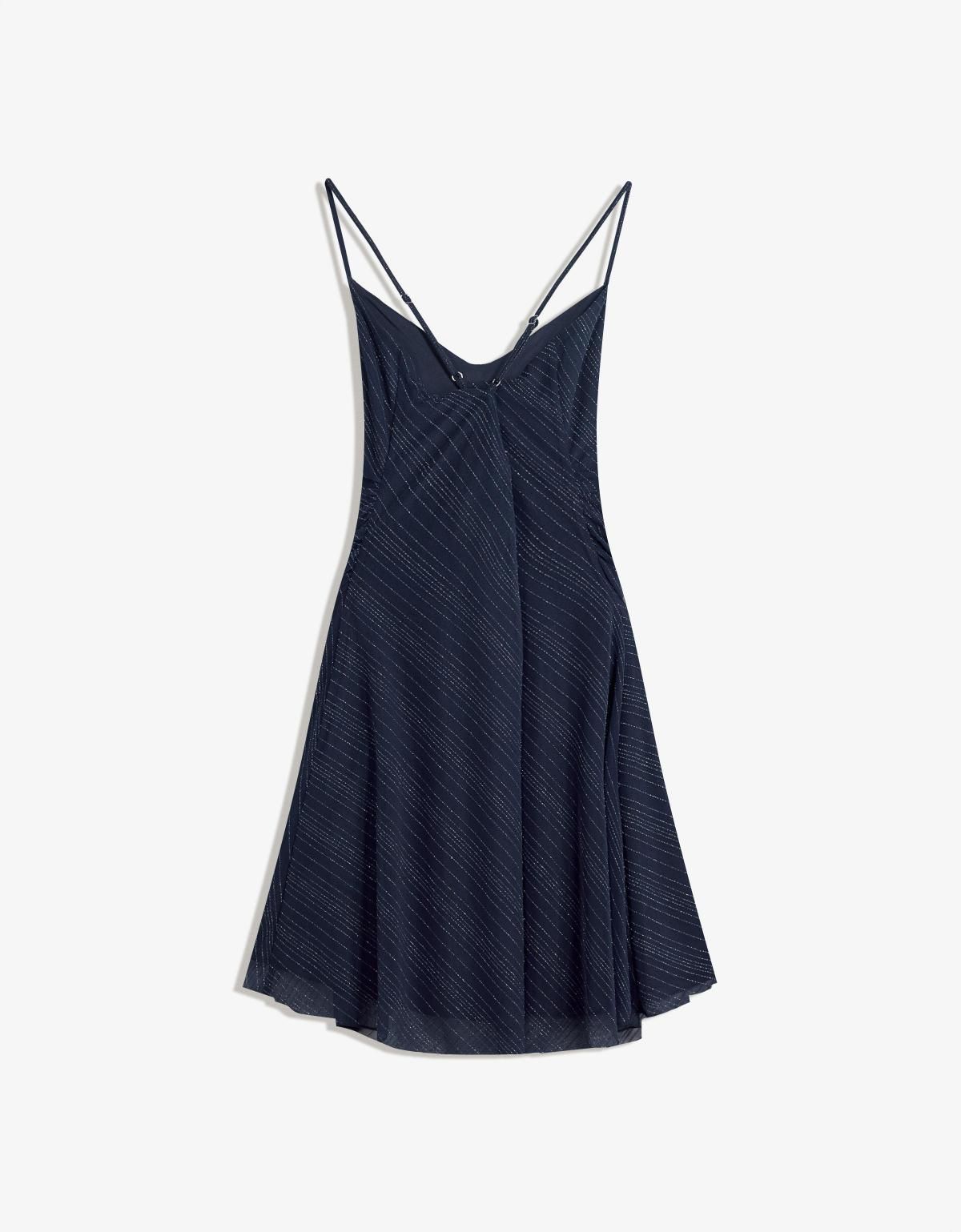 버쉬카 트렌디 큐빅 스트랩 슬립 미니 튤 원피스 6044/714 NAVY - 상세 이미지 3