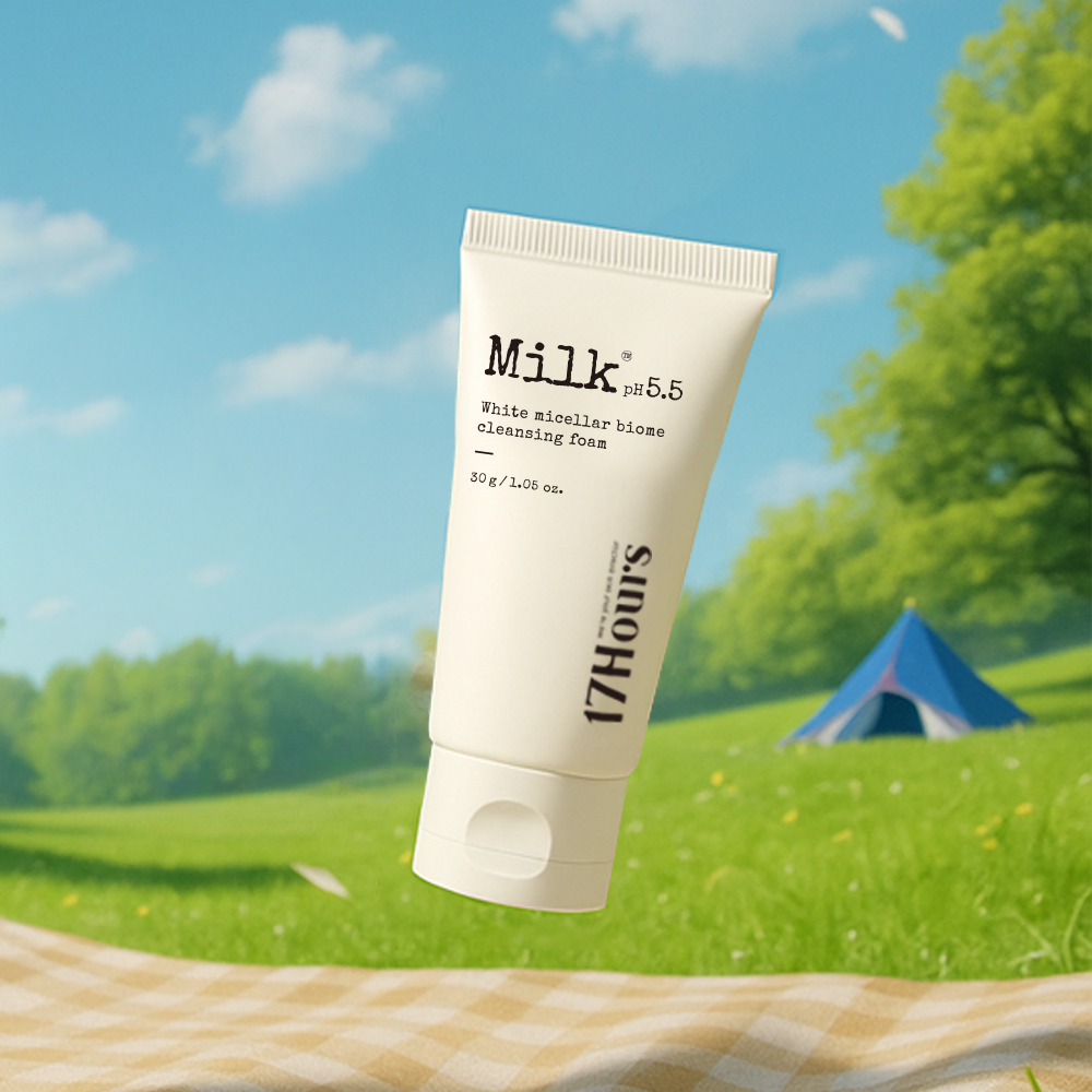 17아워즈 밀크 미셀라 바이옴 클렌징 폼 30g 미니 여행용 - 상세 이미지 5