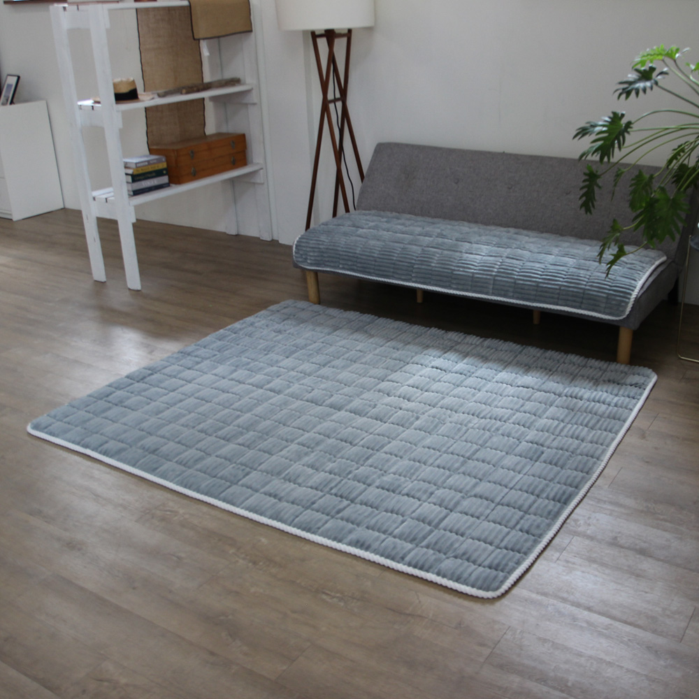 극세사 거실 러그 카페트 드림 쿠션 그레이, 거실용 200x230cm