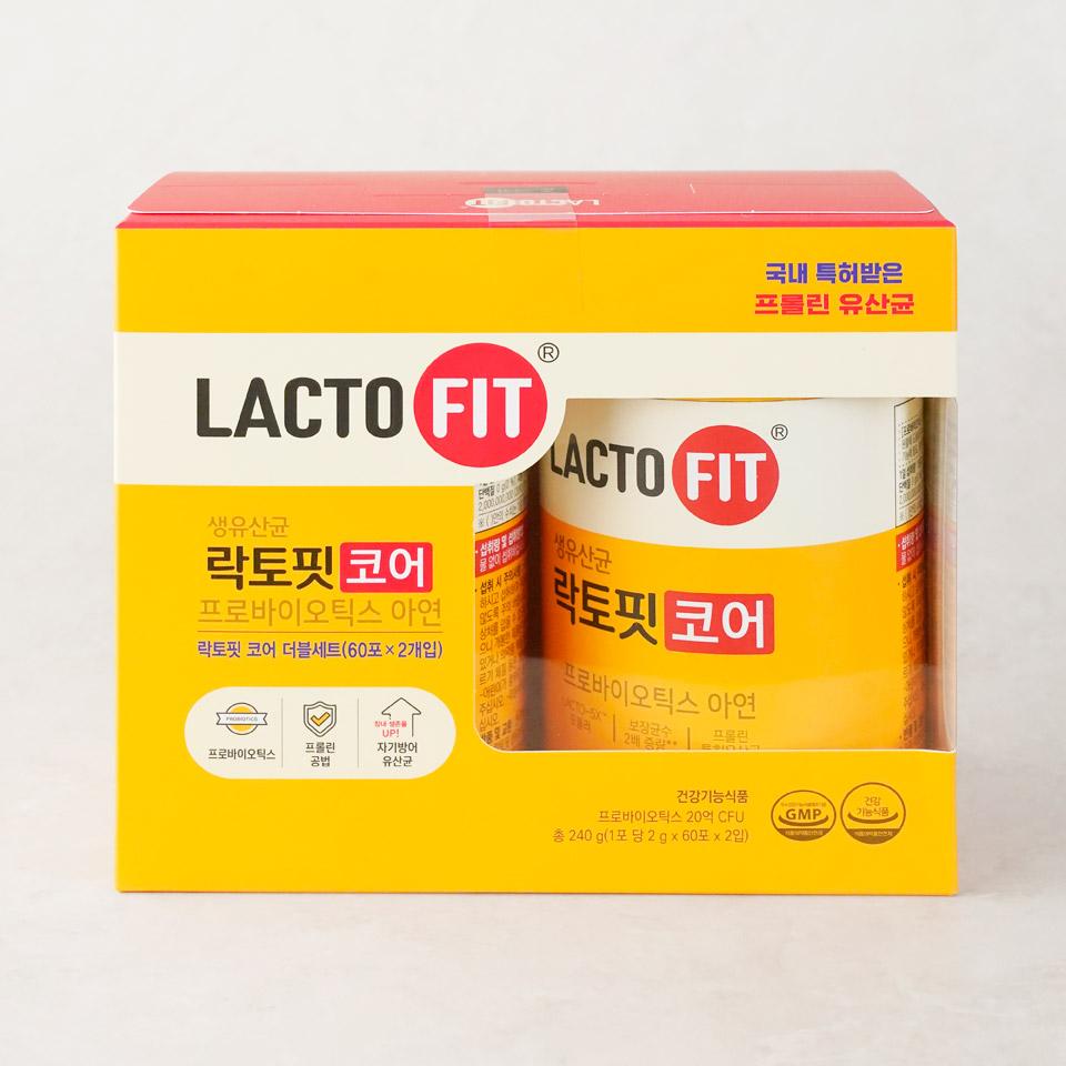 메가마트 종근당건강 락토핏생유산균코어 더블세트 2gx60포x2입 - 상품 이미지