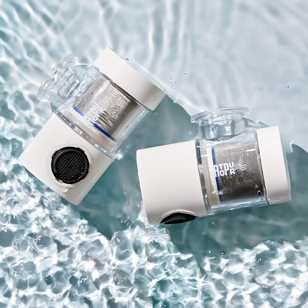 아토퓨어 아기 수전 듀얼클린 회전 워터탭 정수 필터 아기비데