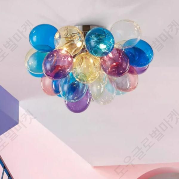 대형 샹들리에 아이방 인테리어 풍선 북유럽 LED - 상세 이미지 3