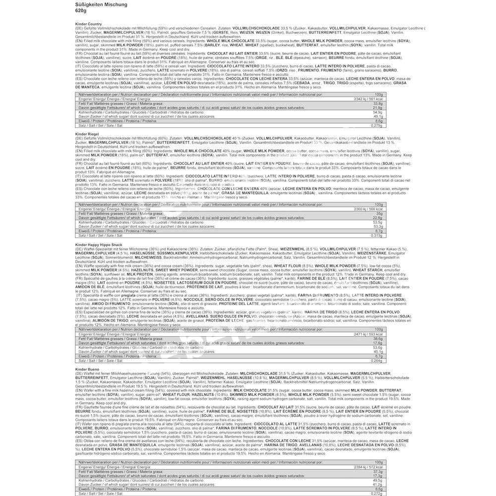 페레로 하누타 초콜릿 과자 10종 파티박스 620g 이미지 8
