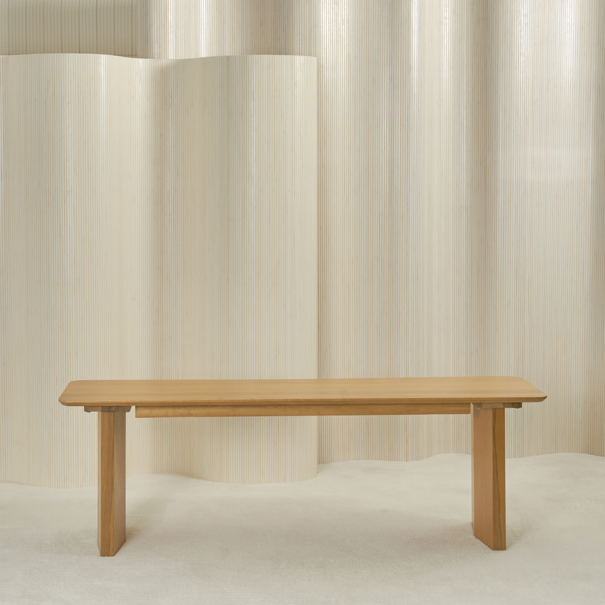 라프 에이바 화이트오크 원목 세라믹 4인 식탁 단품/세트 테이블+의자+벤치 세트 1600/1800/2000 이미지 7