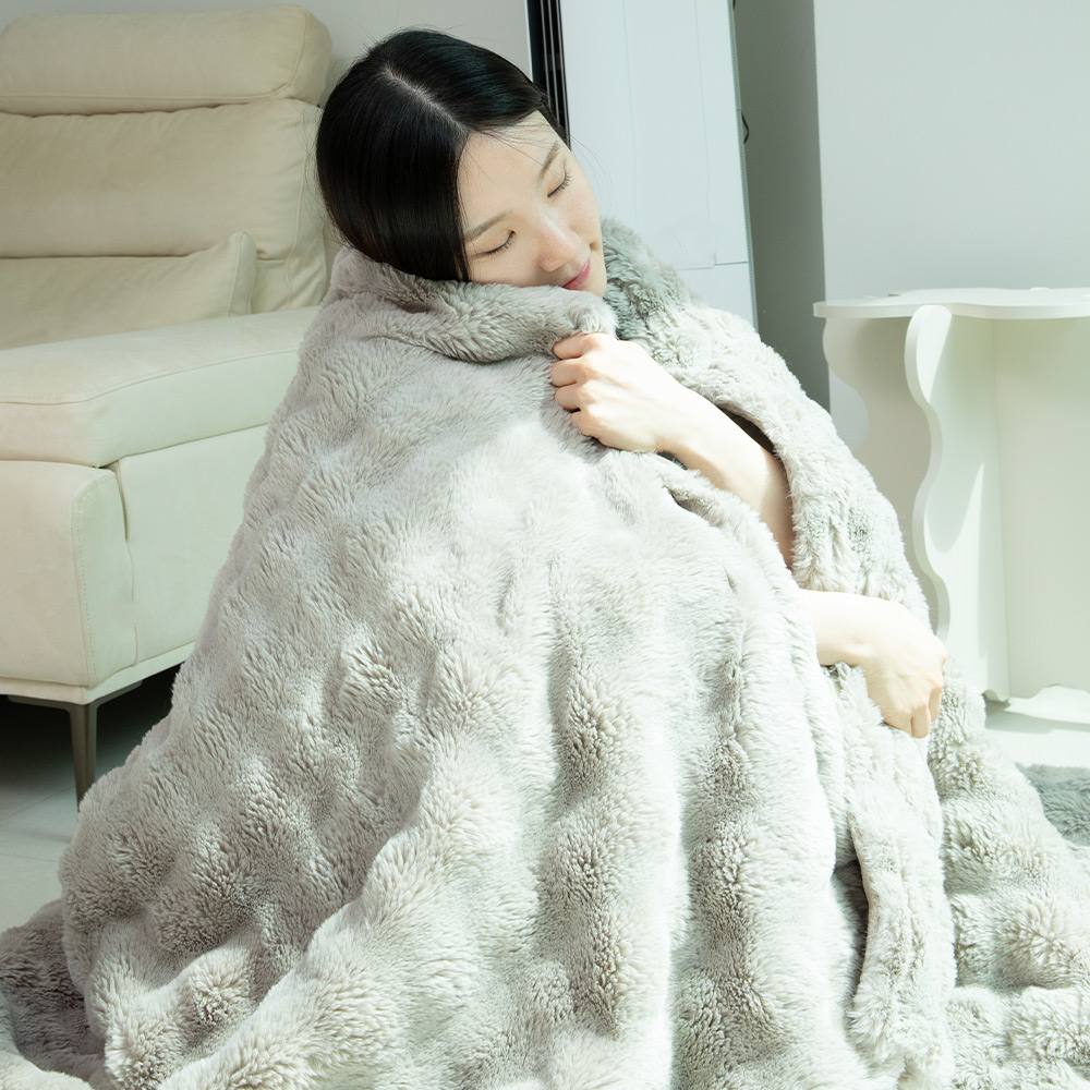 오아 포그밍L코듀 전기 온열 담요 사무실 캠핑 차박용 휴대용 여행용 극세사 무릎 이불