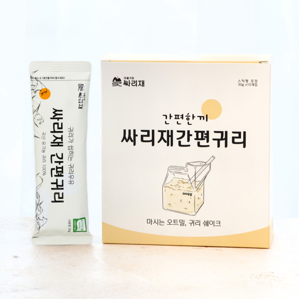싸리재 국산 유기농 [ 간편귀리 ] 퀵오트 압착 오트밀가루 쉐이크 포리지 30g, 10개 - 상세 이미지 2