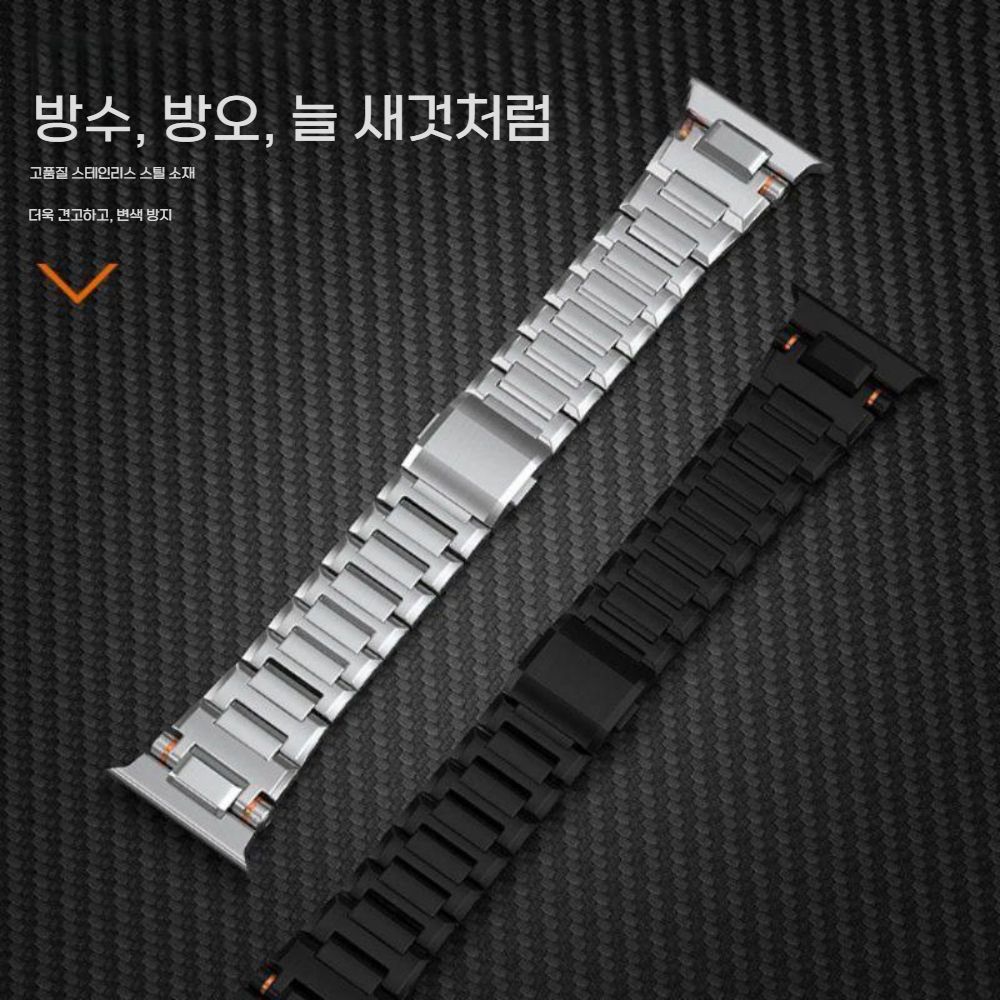 애플워치11 울트라3 SE3 스트랩 메탈 케이스 티타늄 커넥터 마그네틱 밴드 - 상세 이미지 5