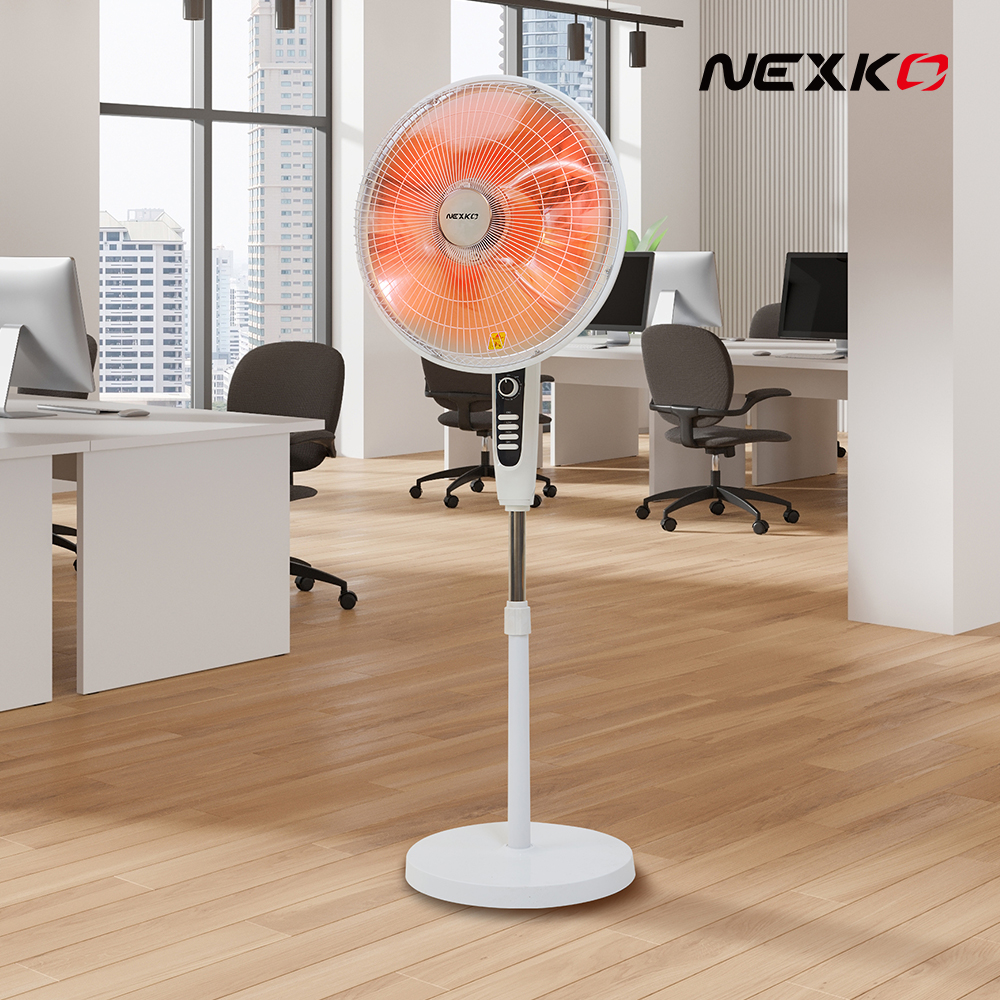 [25년형] 넥스코 선풍기형 전기히터 난로 난방기 온열기 가정용 사무실 업소용 스탠드형 50cm NKH-S2000HL