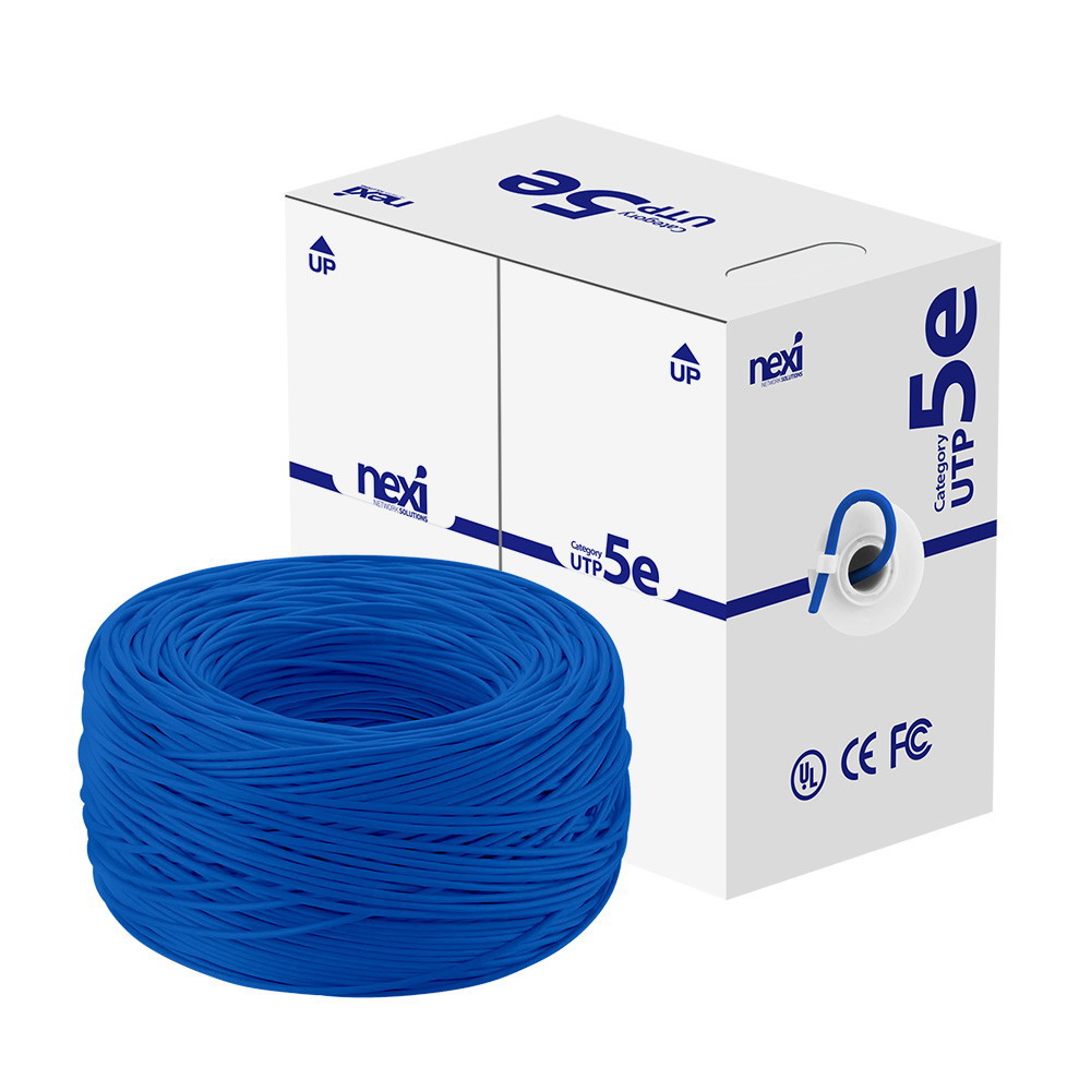 넥시 CAT5E UTP 랜케이블 박스 300m, 블루 - 상품 이미지