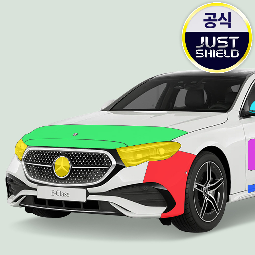 E클래스 W214 PPF필름 헤드라이트 전방센서 부분구매 저스트쉴드 - 상품 이미지