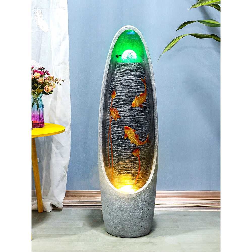 분수 가습기 실내 공기청정 인테리어 장식 가전 연못 블랙 아토마이저(66CM) - 상세 이미지 5