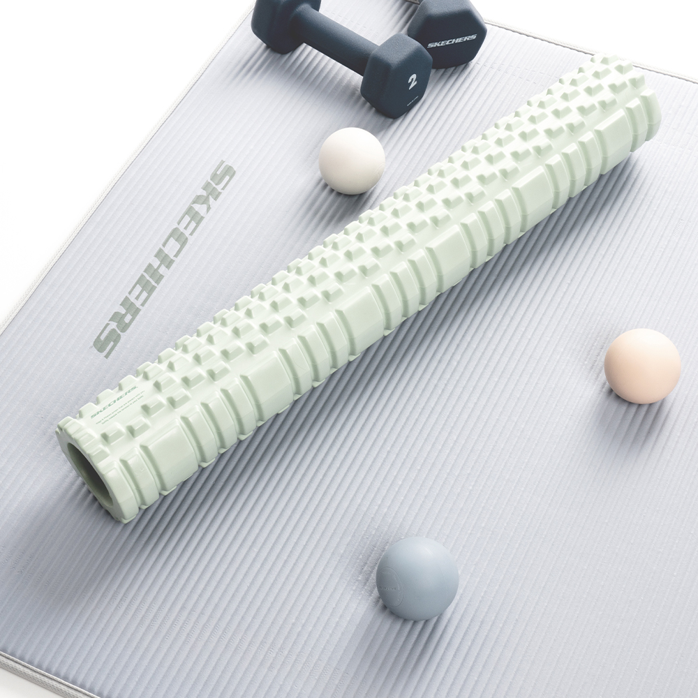 스케쳐스 폼롤러 60cm 슬림 얇은 마사지 돌기 지압 필라테스 요가 홈트 스트레칭 제품 이미지