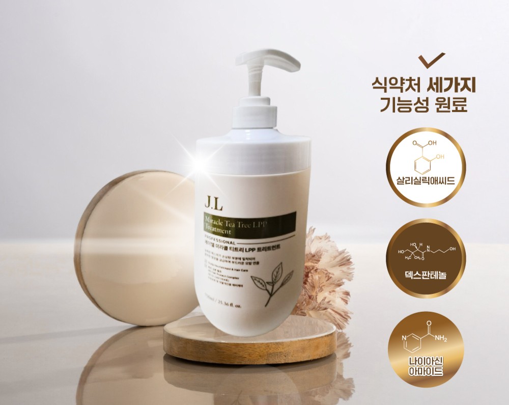 제이엘 미라클 밸런싱 샴푸 & 제이엘 미라클 티트리 엘피피 트리트먼트 750ml 세트 + 샴푸 100ml 2개 이미지 7