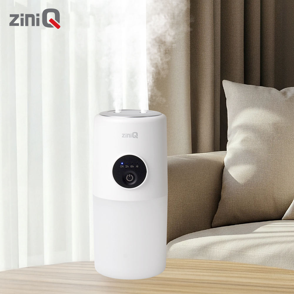 지니큐 무선 듀얼 미니가습기 무드등 가습량조절 가능한 저소음 ZQ-HX20