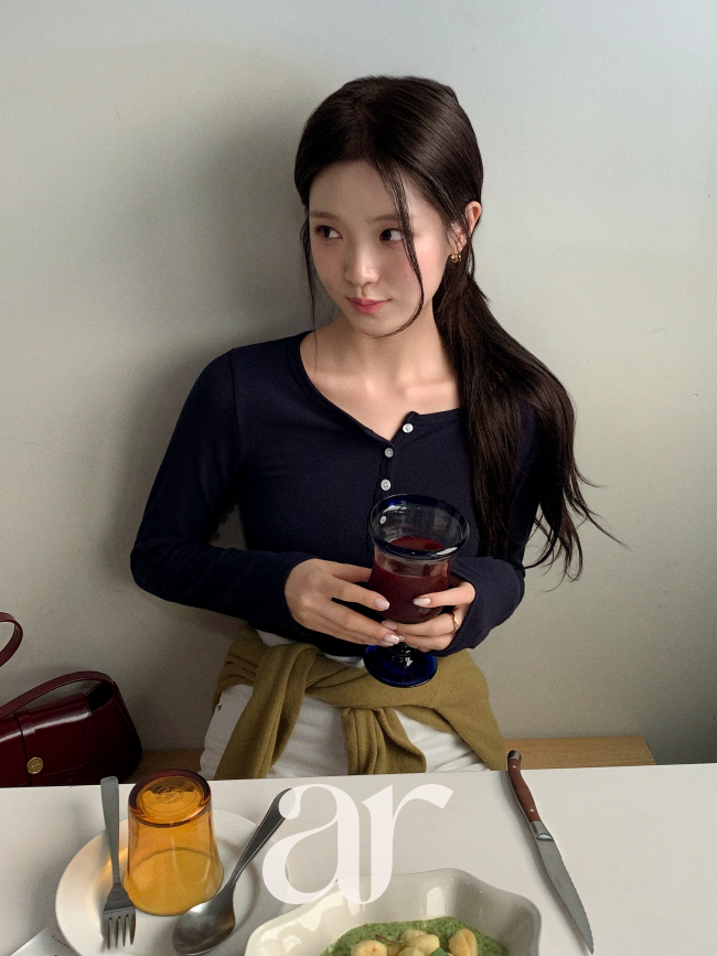 잔골지 버튼 긴팔 티셔츠 ts4719 - 상세 이미지 4