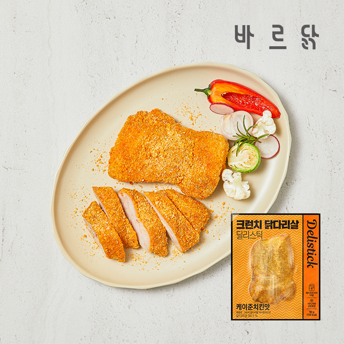 바르닭 딜리스틱 크런치 닭다리살 케이준치킨 21팩 - 상품 이미지