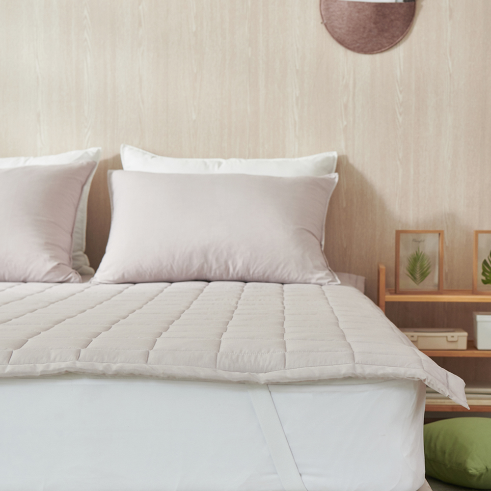 순수 모달 침대 패드 화학염료 없는 저자극 알러지케어 천연염색 무형광 매트리스 패드 SS
