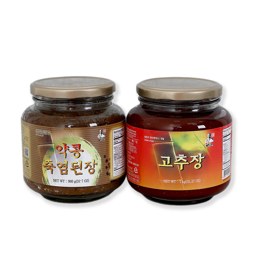 인산죽염 장류 세트 2호(고추장+약콩된장) - 메인 이미지