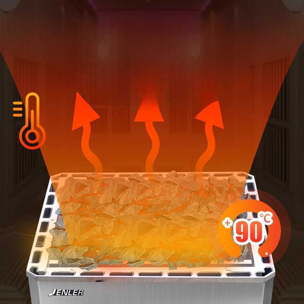 습식 사우나 기계 핀란드식 스팀 가정용 건강 관리기 15KW 용광로+외부컨+스톤3 - 상세 이미지 3