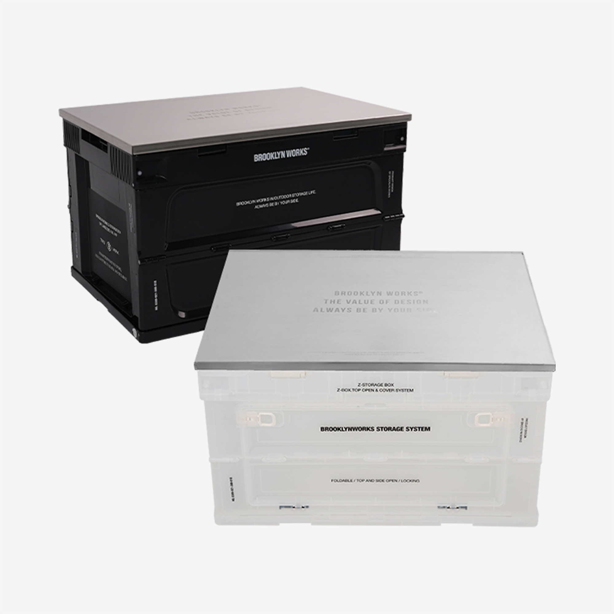 [브루클린웍스] Z-박스 50L 2.0 + 스테인리스 상판 SET - 상품 이미지
