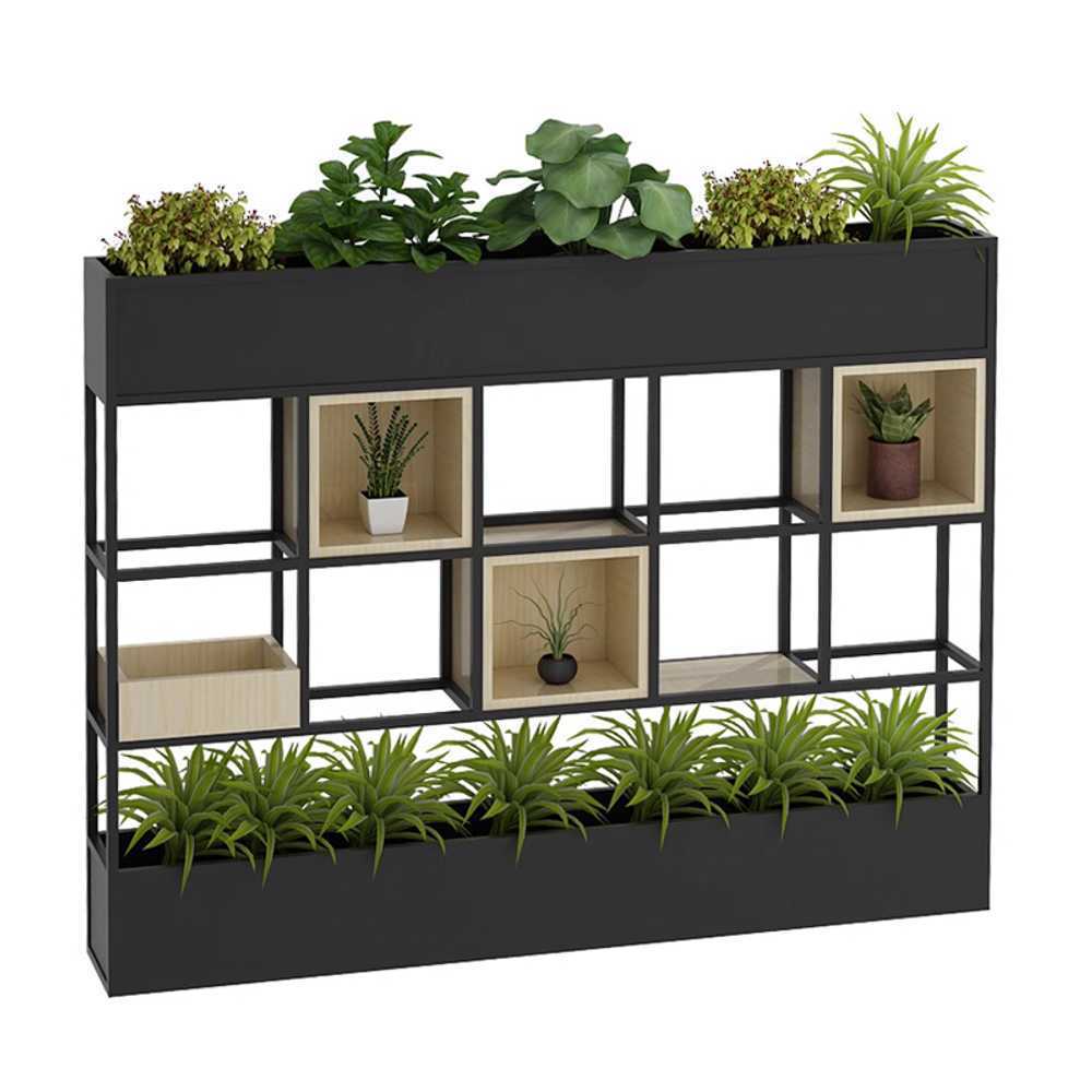 화분 가벽 파티션 인테리어 공간 분리 장식 선반 120x30x120cm - 상품 이미지
