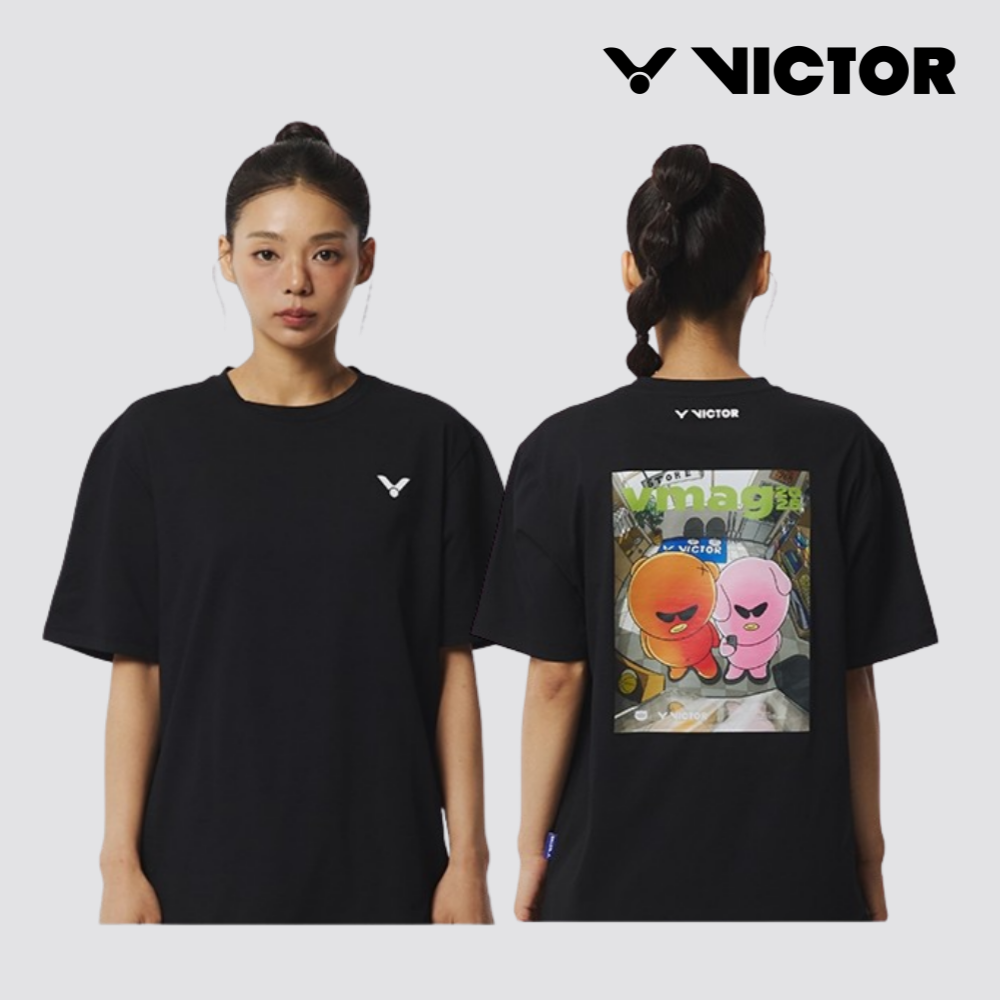 빅터 배드민턴의류 오버핏 배드민턴복 티셔츠 상의 VT25CTO207U - 메인 이미지