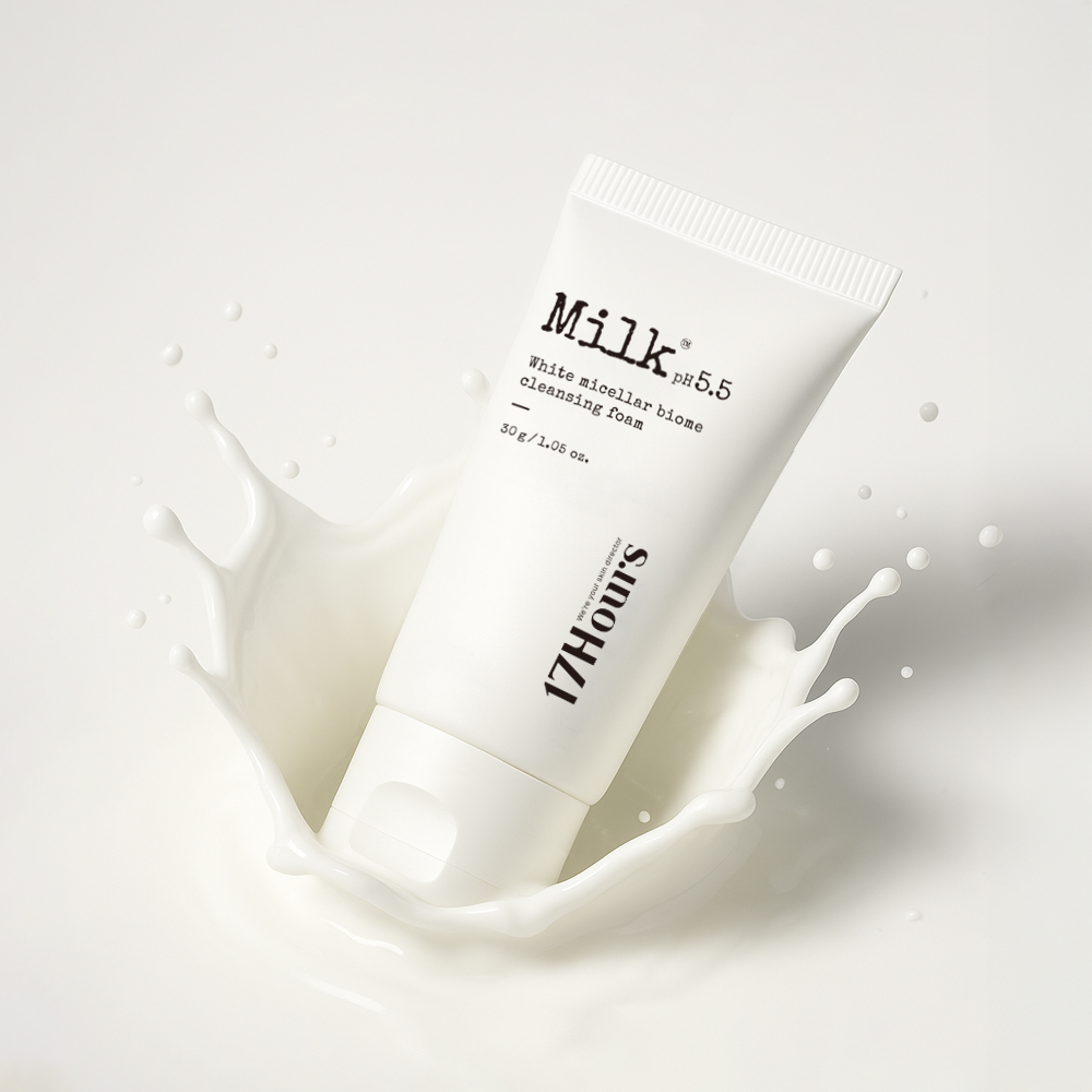 17아워즈 밀크 미셀라 바이옴 클렌징 폼 30g 미니 여행용 - 상세 이미지 3