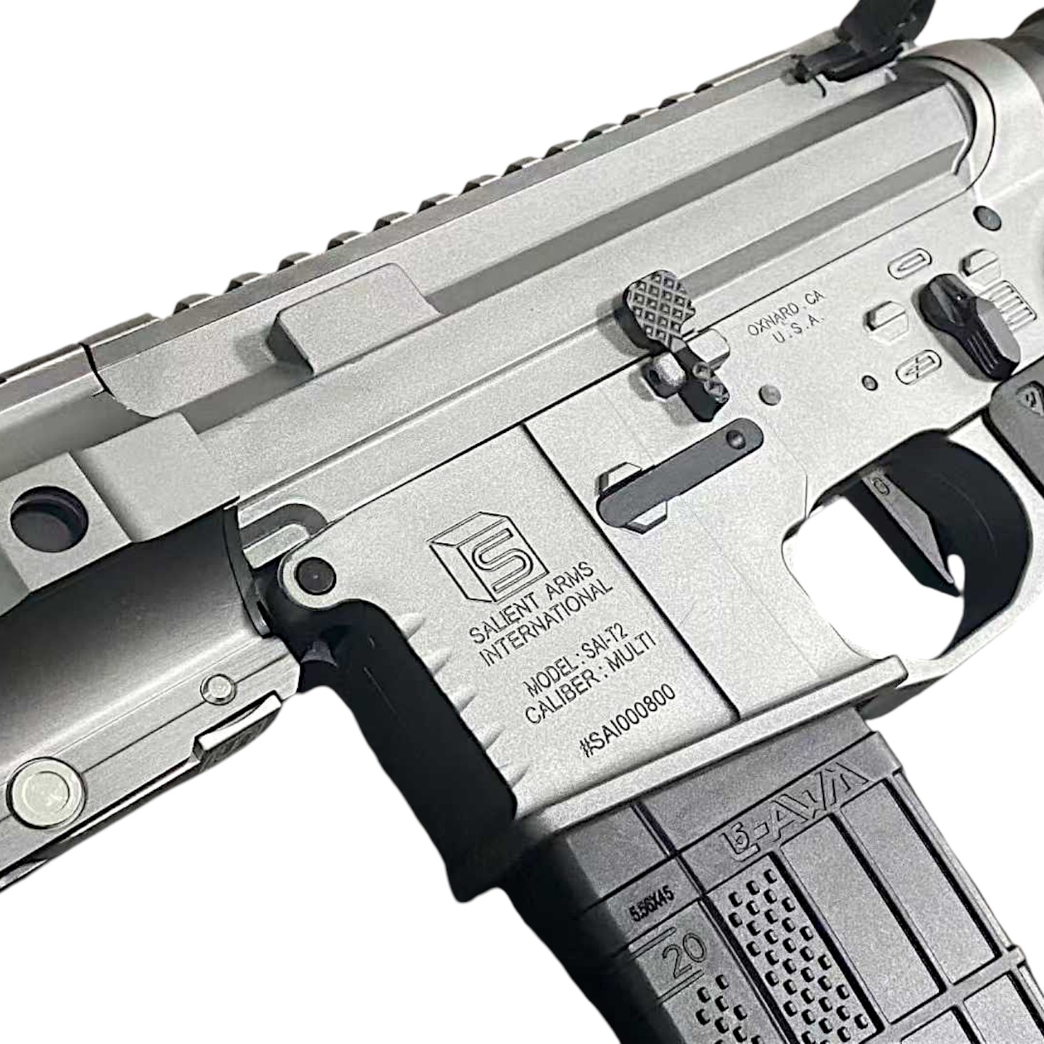 사일런트암즈 SAI-T2 13.5 inch 메탈 핸드가드 기어박스 수정탄 전동건 - 상세 이미지 4