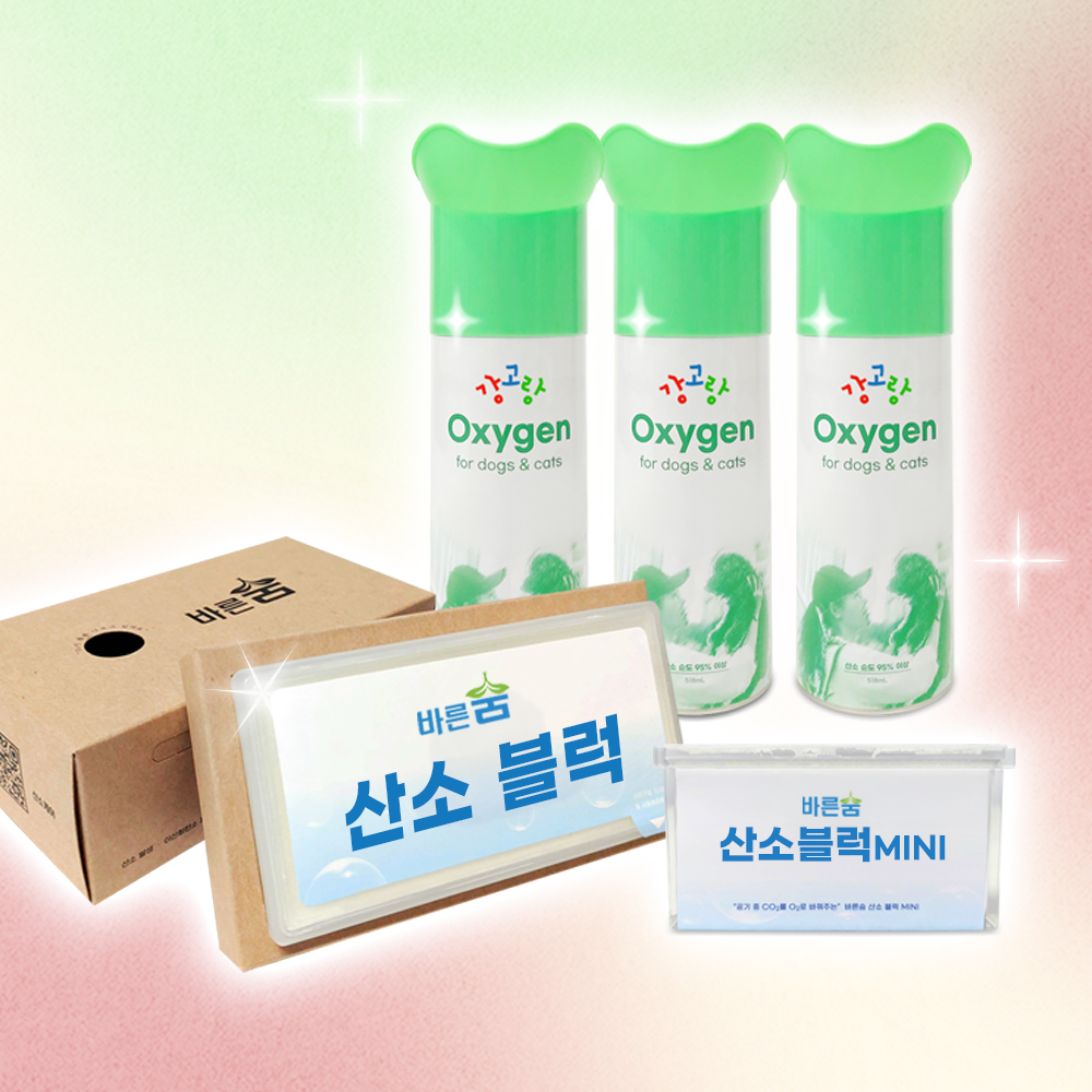 [강고랑 산소 키트] 강아지 산소캔 고양이 반려동물 휴대용 노견 애견 호흡기 케어 호흡곤란 - 상세 이미지 3