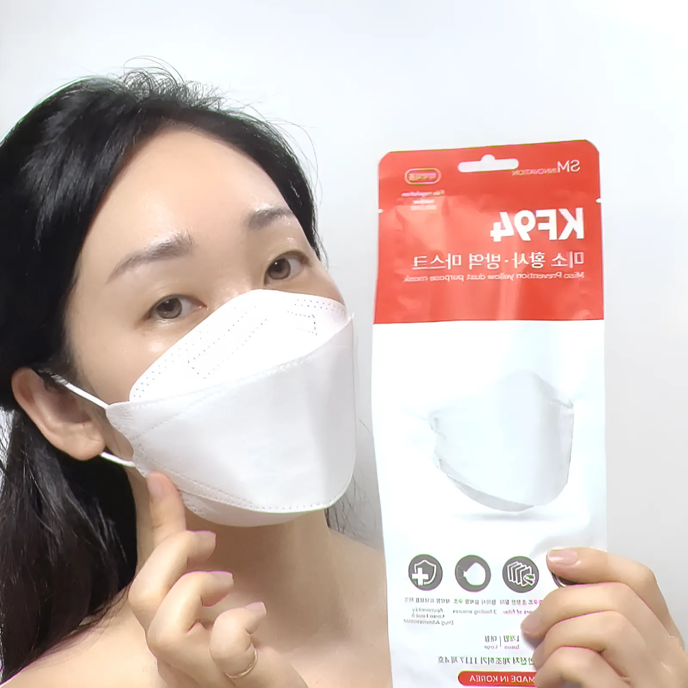 국산 KF94 일체형 황사 마스크 대형 숨쉬기편한 귀편한 초미세먼지 비말차단 덴탈 마스크