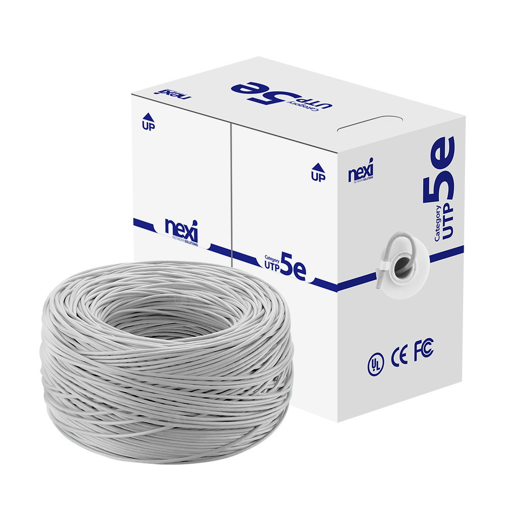 넥시 CAT5E UTP 랜케이블 박스 300m, 그레이 - 상품 이미지