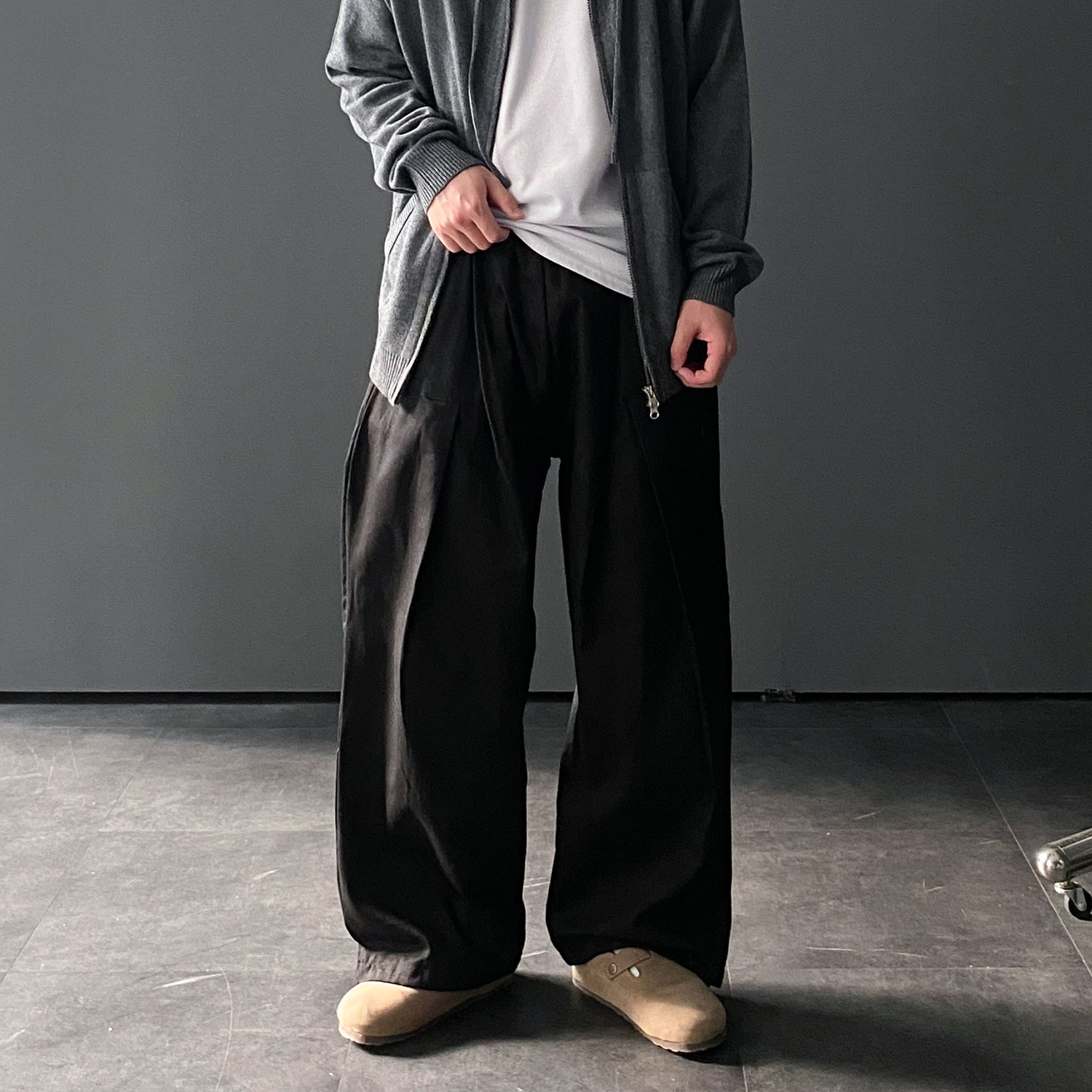 벌룬팬츠 통큰바지 님자항아리바지 와이드치노팬츠 - 상세 이미지 2