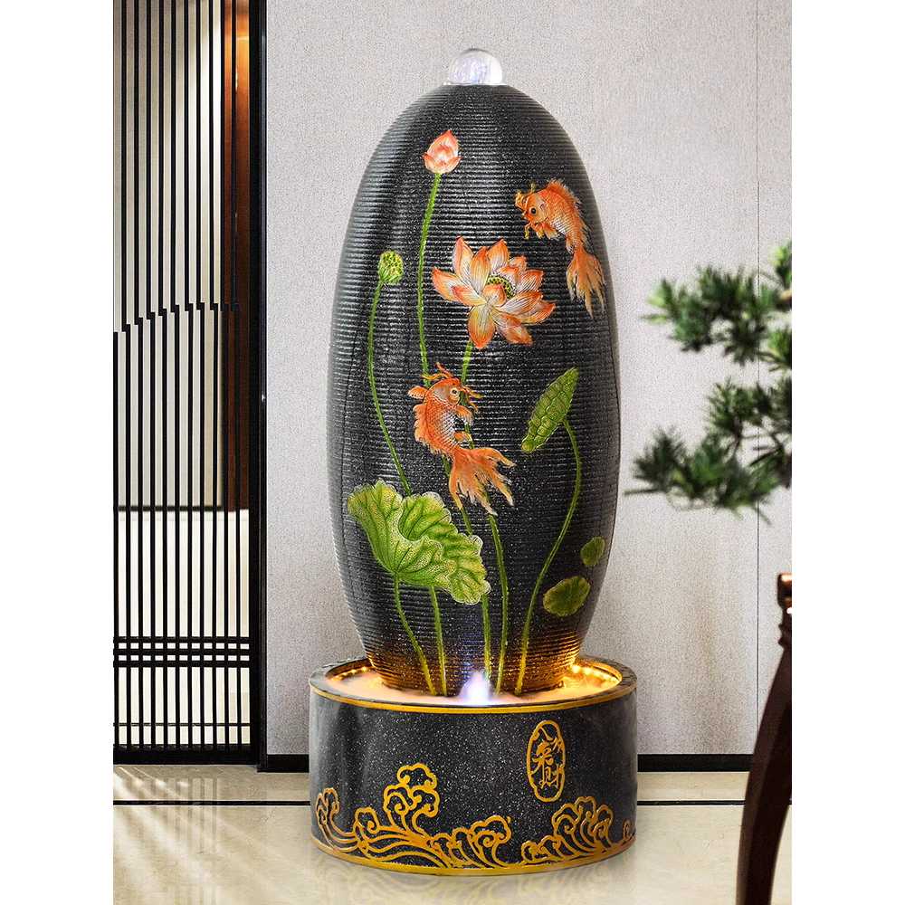 실내 인테리어 분수 가습기 무드등 공기 가전 폭포 A형 51x122cm - 상세 이미지 2