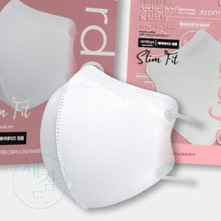 세잠드 KF94 마스크 중형 화이트 50매 바이러스차단