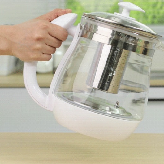 전기 티포트 유리차탕기 분유포트 무선 전기주전자 1.7L