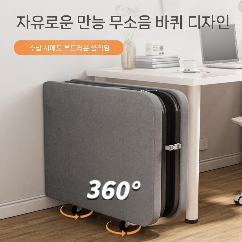 사무실 접이식 휴식침대 침대 휴대용 점심시간 접는 야전 옥스포드 천 60CM - 상세 이미지 3