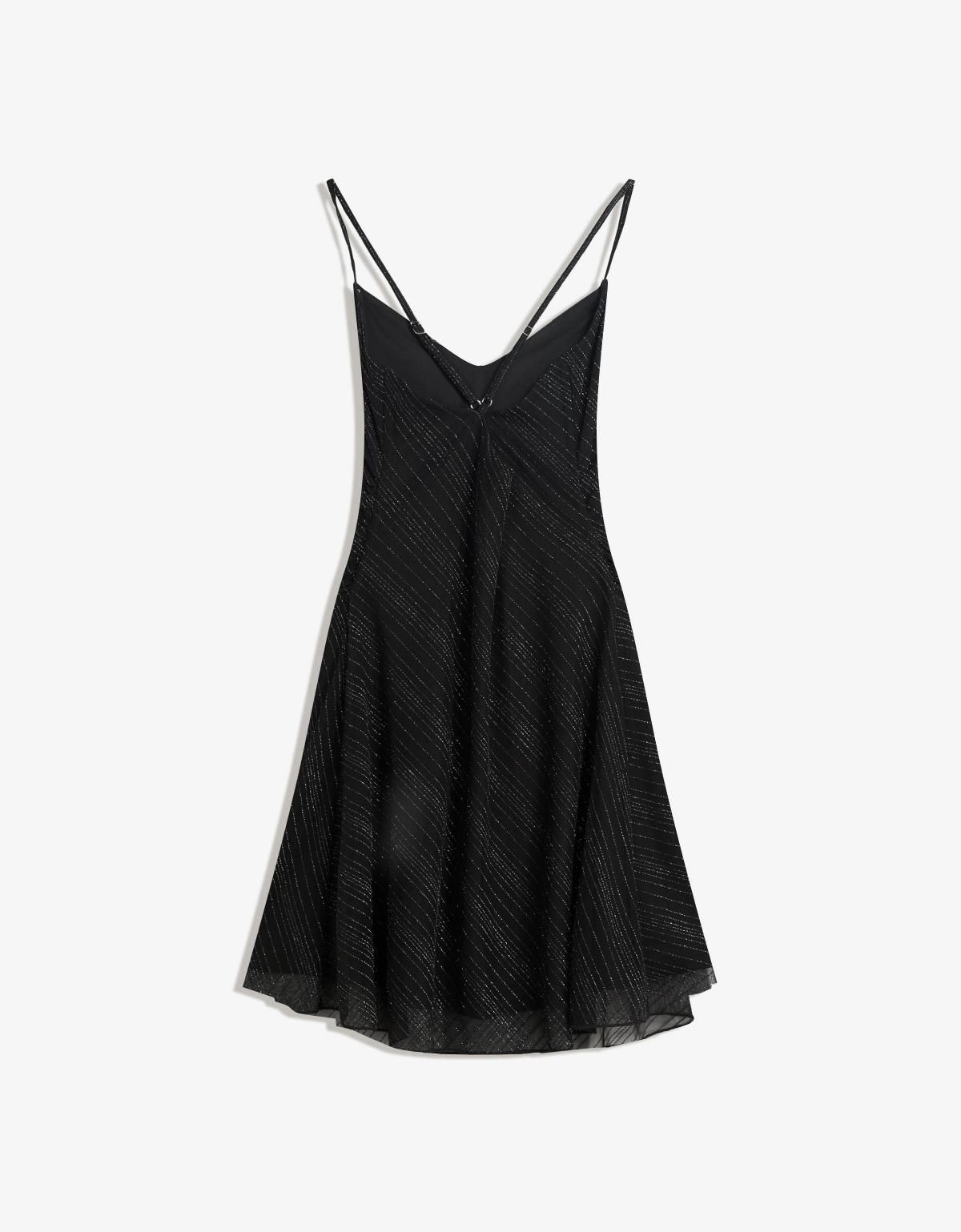 버쉬카 시스루 튤 라인스톤 미니 원피스 6044/714 BLACK - 상세 이미지 2