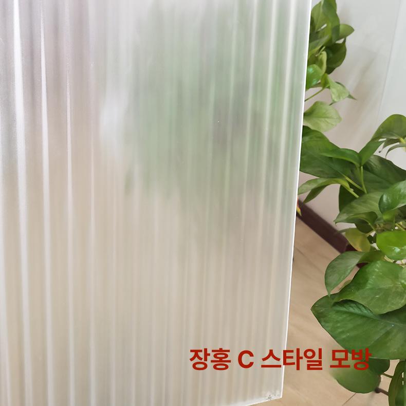 플라스틱지붕 투명 슬레이트 스레트 렉산 판넬 창고 두께 1mm 인조 루버 고개선 30x100cm 이미지 8