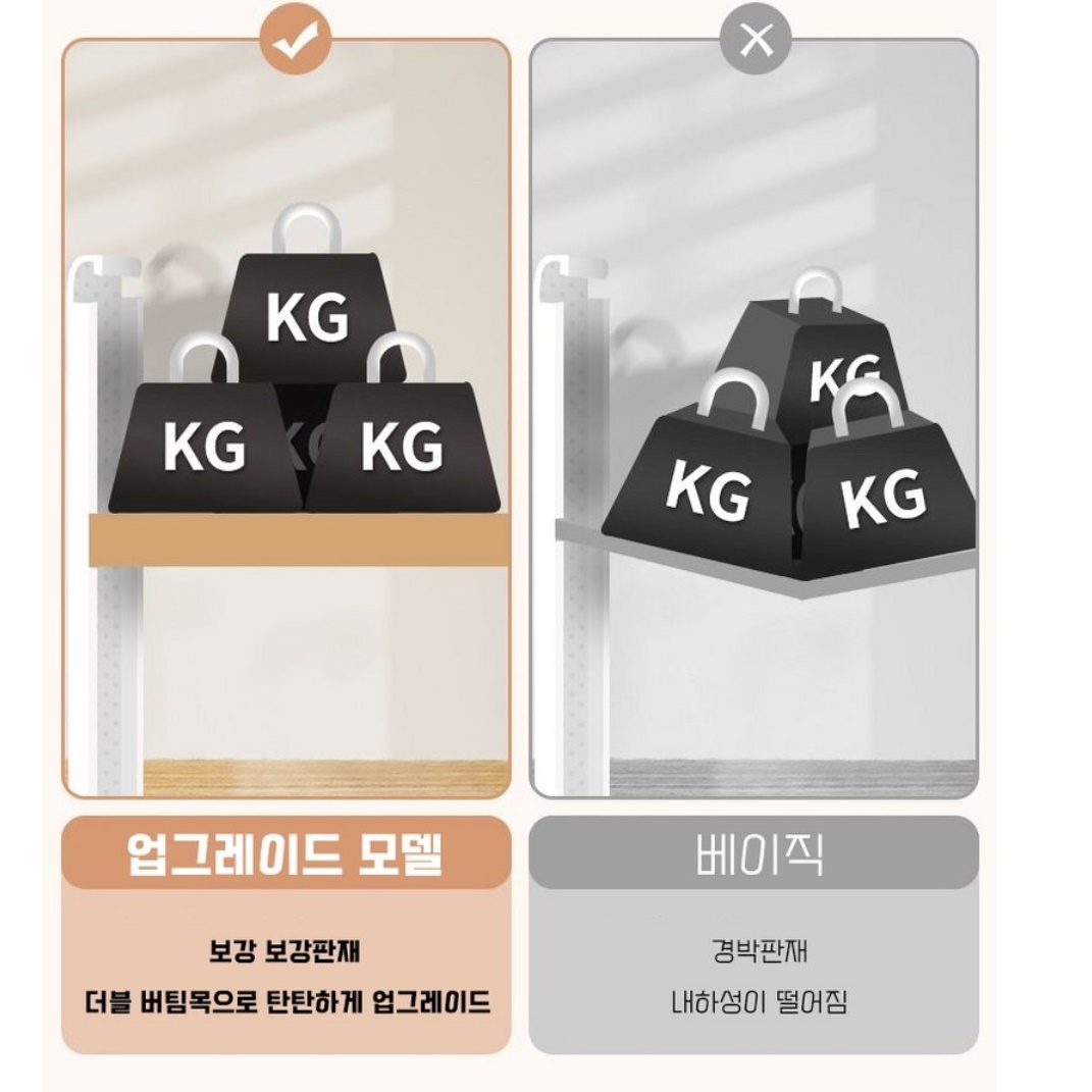 책상 위 책장 책상 옆 책꽂이 책상용 선반 타공 책꽂이 - 상세 이미지 2