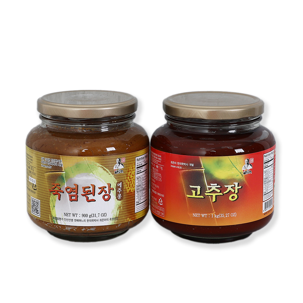 인산죽염 장류 세트 4호 (고추장+죽염된장) - 메인 이미지
