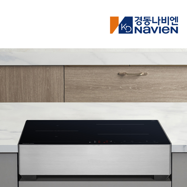 경동 나비엔매직 3구 인덕션 플렉스존 전기레인지 단독 3400W 15cm스탠드, 블랙 ERI3403
