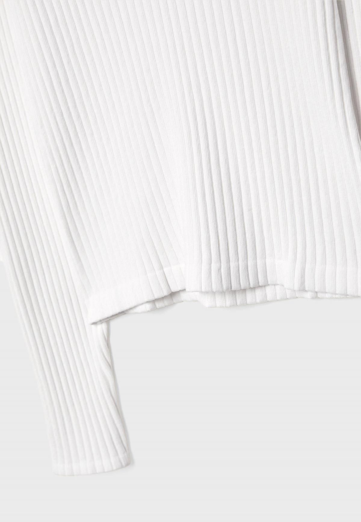 스트라디바리우스 슬림핏 심리스 폴로 카라 긴팔 티셔츠 6537/920 ECRU - 상세 이미지 2