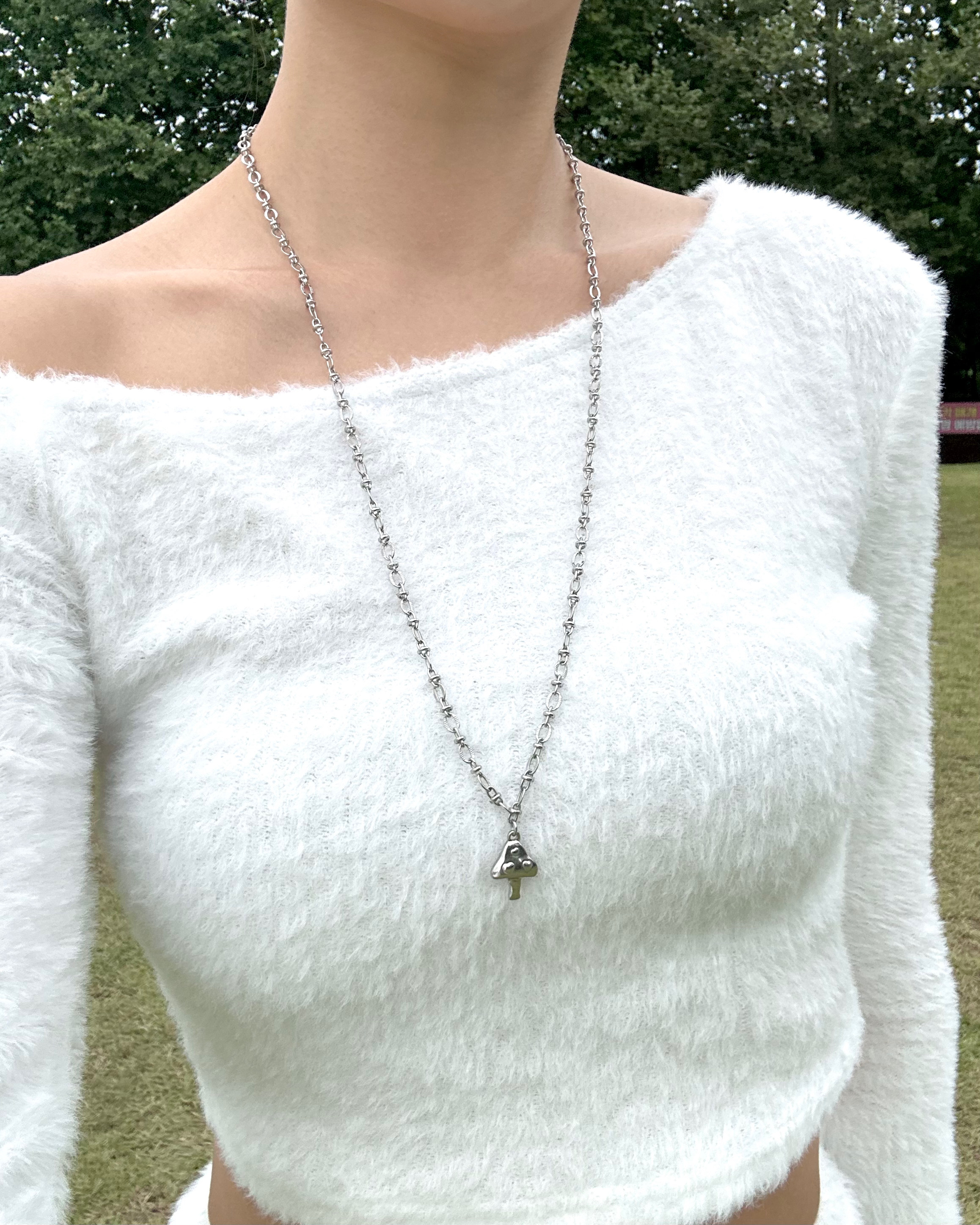 이유진 써지컬 머쉬버블 롱 머쉬룸 목걸이 - 상품 이미지