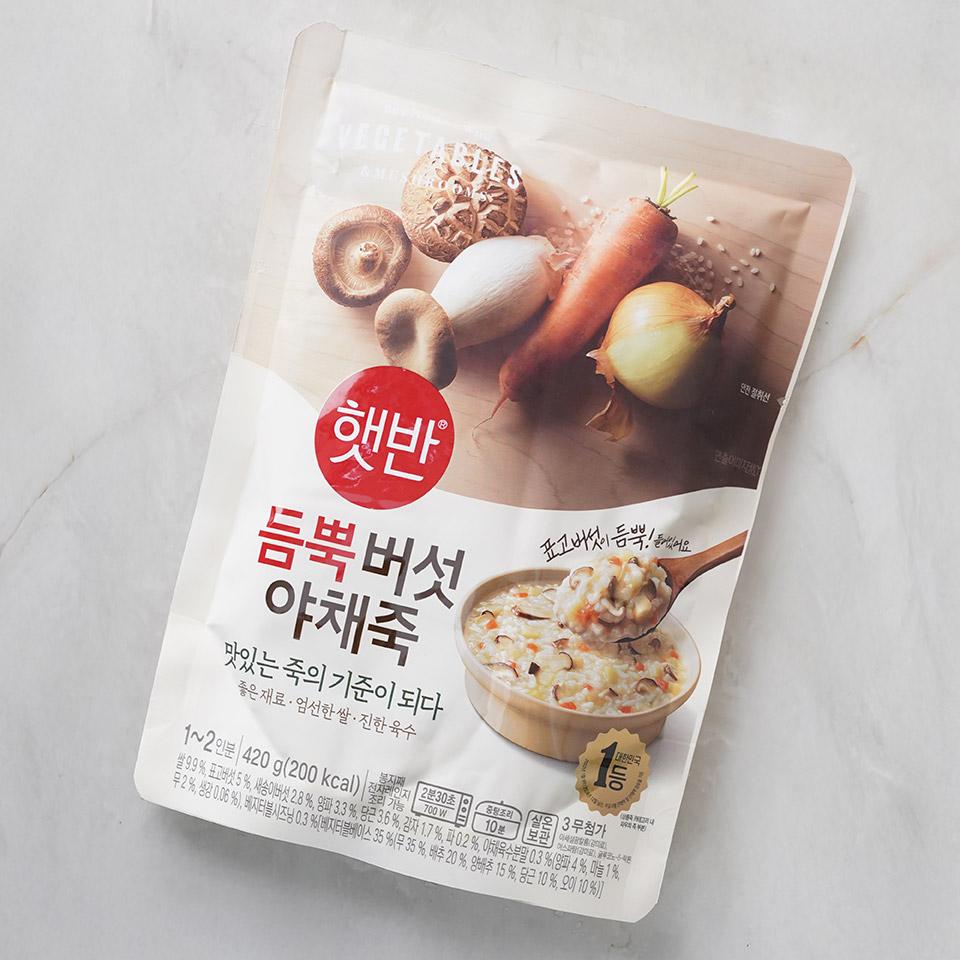 메가마트 CJ 햇반 듬뿍 버섯야채죽 420g - 상세 이미지 2